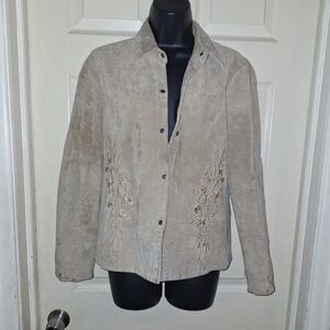 New frontier leather coat size medium